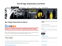 San Diego Haunted Locations San Diego Haunted Locations
