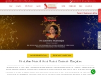 Hindustani Music Classes in Bangalore | Vocal Musical Classes in Banga