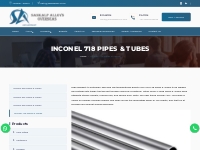  Inconel 718 Pipes & Tubes