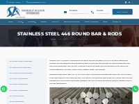  Stainless Steel 446 Round Bar & Rods
