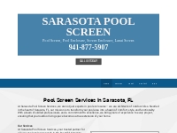 Sarasota Pool Screen | Premier Pool Enclosures in FL | Contact Us