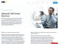  Inbound Call Center Services - US Outsourcing Provider | SAS