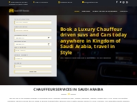Luxury Chauffeured Car Rental Riyadh, Saudi Arabia