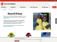 Our Nonprofit Organization s Ratings | Save the Children