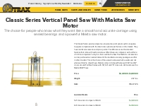 Affordable Classic Series Vertical Panel Saw [Low Price, High Quality]