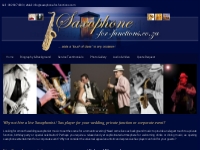 Live Saxophone music for weddings, functions and events