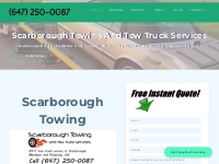            Scarborough Towing | Tow Truck Scarborough Ontario