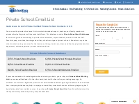 Private School Email List | 100% Verified Private School Database