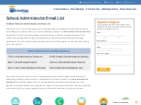 School Administrator Email List | Administrator Mailing Database