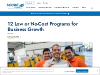 12 Low or No-Cost Programs for Business Growth | SCORE