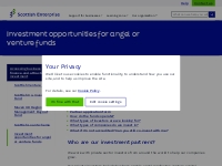 Investment opportunities for angel or venture funds | Scottish Enterpr