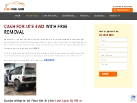 Get Cash For Your Unwanted Old Ute   4WD Today - Ute 4x4 Buyer Sydney