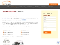 Top Cash For Vans Any Make or Model Upto $8999 Sydney Wide