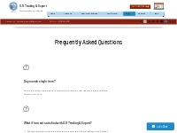 FAQ | S.D Trading   Export