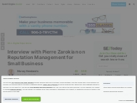 Interview with Pierre Zarokian on Reputation Management for Small Busi