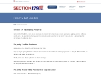 Property that Qualifies   Section179.Org
