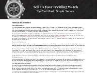 Terms & Conditions | Sell Breitling Watch
