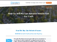 How We Buy Houses In San Antonio | Sell My House Fast SA TX