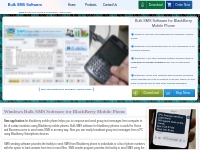 Bulk SMS Software for BlackBerry Mobile Phone - SendGroupSMS