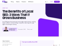 The Benefits of Local SEO: 3 Ways It Grows Businesses