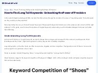 How to Find Long Tail Keywords: Unleashing the Power of Precision