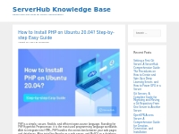 ServerHub Knowledge Base - Helpful Tips and Tricks for Server Administ
