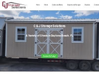 Search Your Next Shed In Daytona Beach | C&J Storage Solutions