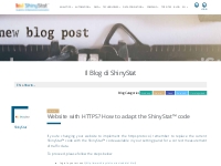 Website with HTTPS? How to adapt the ShinyStat™ code | EN