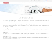 Shoghi Communications Ltd-Business Ethics