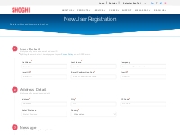 Shoghi | User Register Page for Product Details