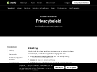 Privacybeleid van Shopify België