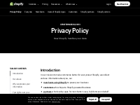 Shopify Privacy Policy - Shopify Malaysia