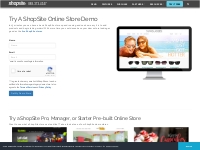 Try a Demonstration ShopSite Store