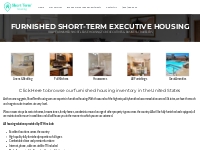 Furnished Short-term Executive Housing Short-term Housing Rentals + Ho