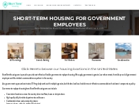 Short-term Housing for Government Employees Short-term Housing Rentals