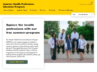 Home - Summer Health Professions Education Program