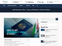 UAE Residence Visa - Types of Residence Visas for Dubai