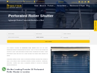 Perforated Roller Shutter Doors in London | Shutter Repair Service
