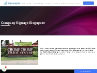 Business Signage Singapore | Company Signboard