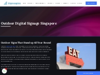 Outdoor Digital Signage Singapore | Outdoor Signs | Signeagles.sg