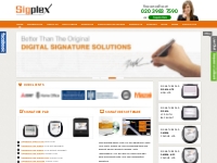 Digital Signature Devices, Software, Electronic Pads - Sigplex