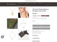        Buy the 18k Gold Plated Baasuri Pendant with Chain - Silberry