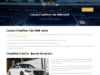 Luxury Chauffeur Cars Melbourne - Silver Executive Cab