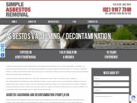 Asbestos Vacuuming / Decontamination Sydney, NSW | Asbestos Removal Sy