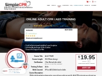 Online AED/CPR Certification - CPR/AED Training Course | Simple CPR