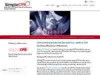 Recertification CPR Online - CPR Course Online | Simple CPR