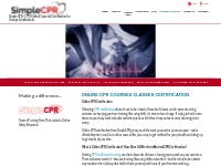 CPR Online Classes - CPR Training & Certification | Simple CPR