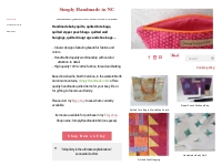 Simply Handmade Baby Quilts, Tote Bags, Zipper Pouch Bags, Wall Hangin