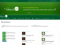 SimplySalafiyyah.com | Preaching the Creed & Methodology of the Salaf 