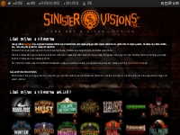 Sinister Visions: Logo design and branding for haunted houses, haunted